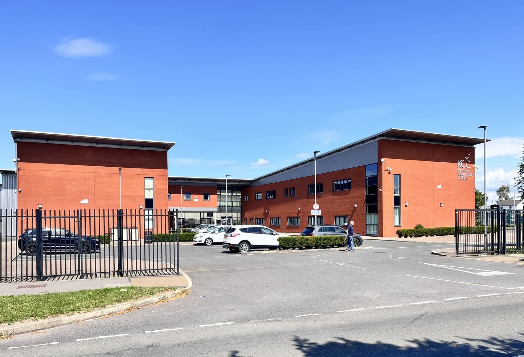 A picture of the second site for Knowsley Community College on Princess Drive, housing IAMTech, the Institute of Advanced Manufacturing and Technology.