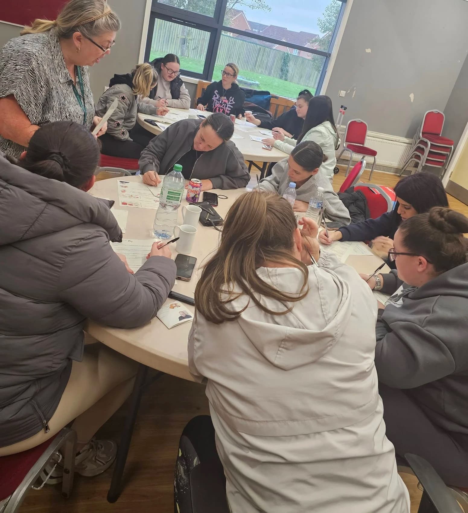A picture of members of the community at a free workshop